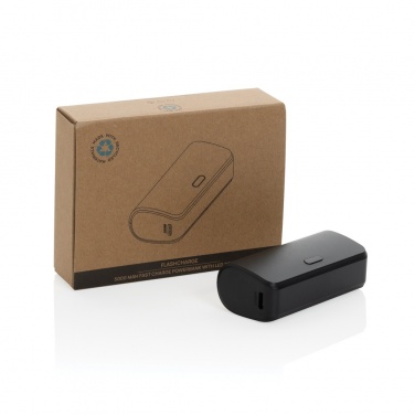 Logotrade reklaminės dovanos nuotrauka: FlashCharge RCS rplastic 5000 mah greito įkrovimo maitinimo blokas